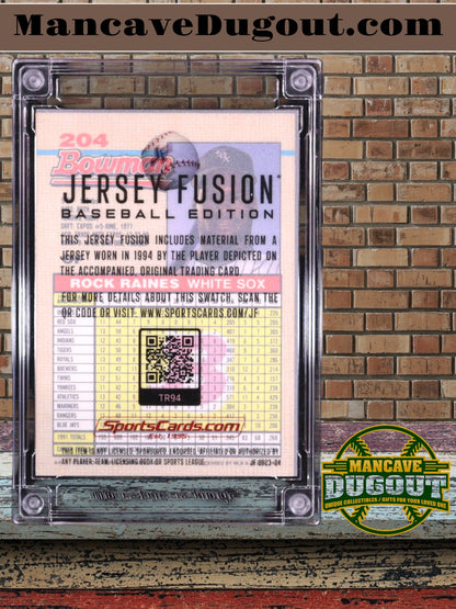 Tim Raines 2023 Jersey Fusion Game Used Jumbo Swatch #TR94 #8/10