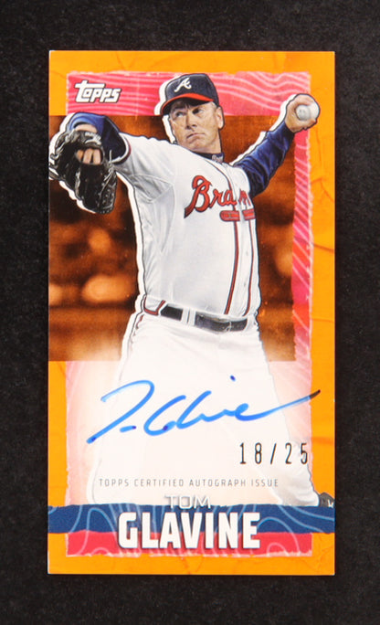 Tom Glavine 2023 Topps Rip Autographs Orange #TRATG #18 of 25