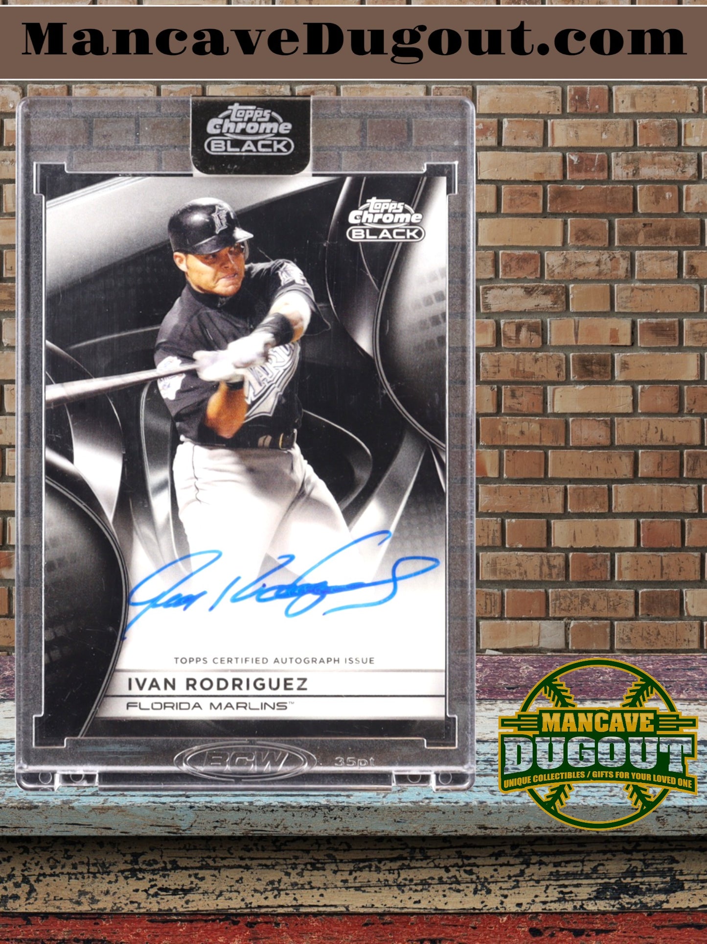 Ivan Rodriguez 2025 Topps Chrome Black Autographs #CBAIR