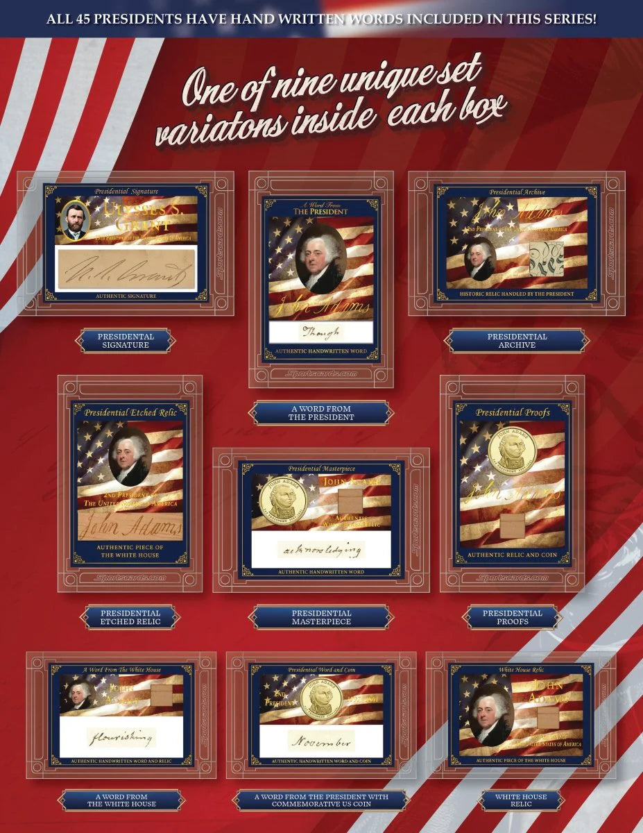 2025 Edition POTUS-"A Word From The President"- Factory Sealed Hobby Box–1 Guaranteed Hit!