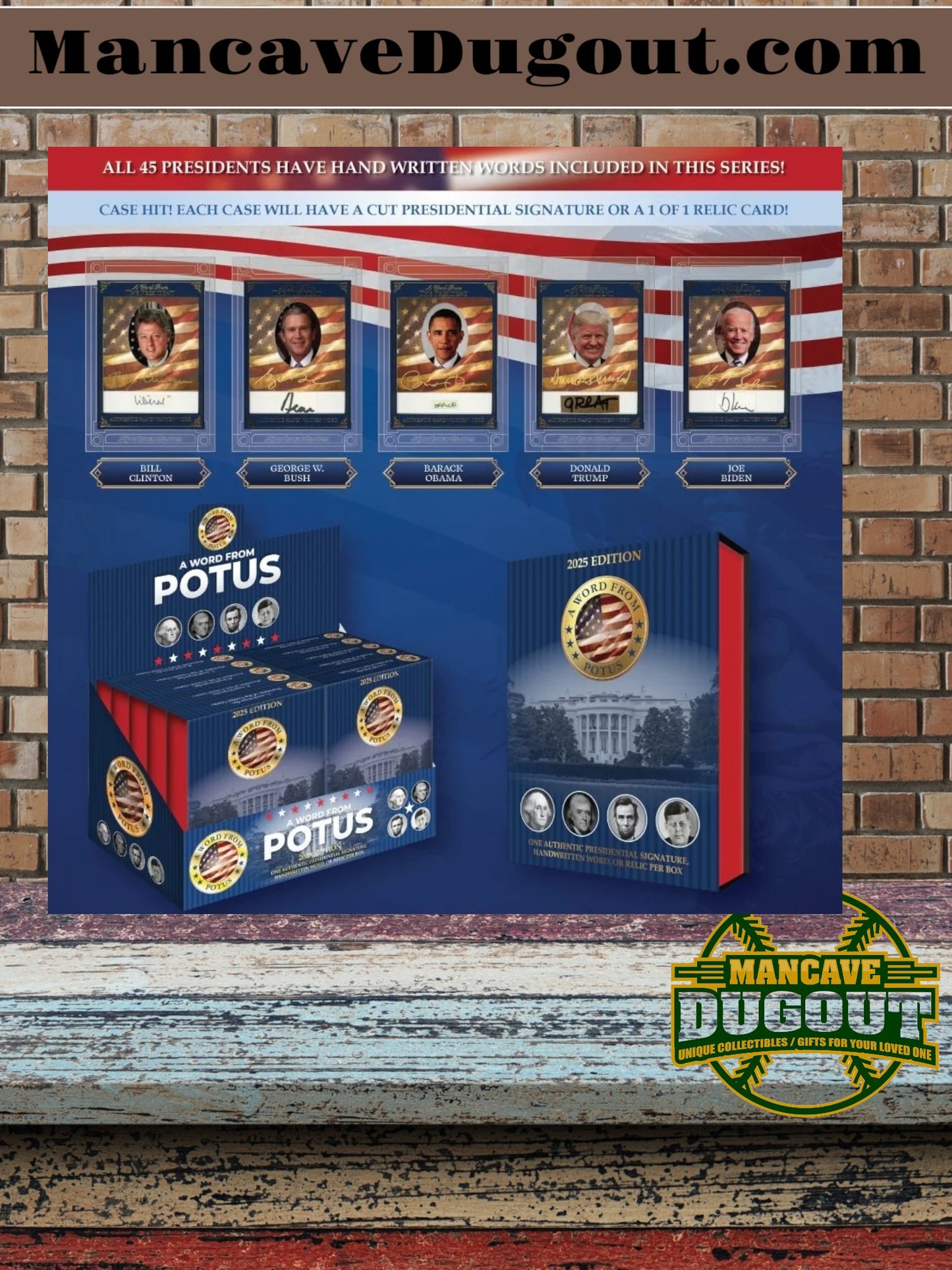 2025 Edition POTUS-"A Word From The President"- Factory Sealed Hobby Box–1 Guaranteed Hit!
