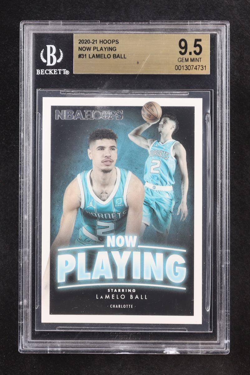 LaMelo Ball 2020 21 Hoops Now Playing - Rookie Card #31 — BGS 9.5 Gem Mint