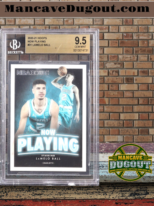 LaMelo Ball 2020 21 Hoops Now Playing - Rookie Card #31 — BGS 9.5 Gem Mint