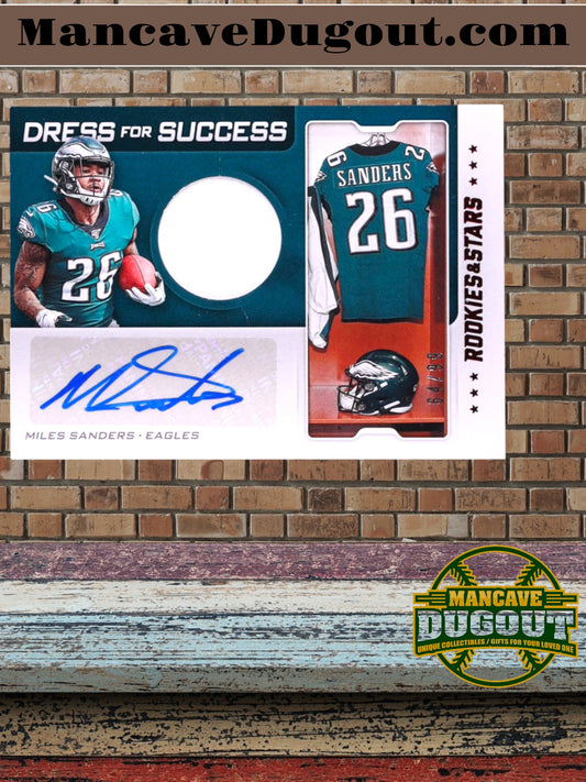 Miles Sanders 2019 Rookies and Stars Dress for Success Jersey Autographs #30 #64/99