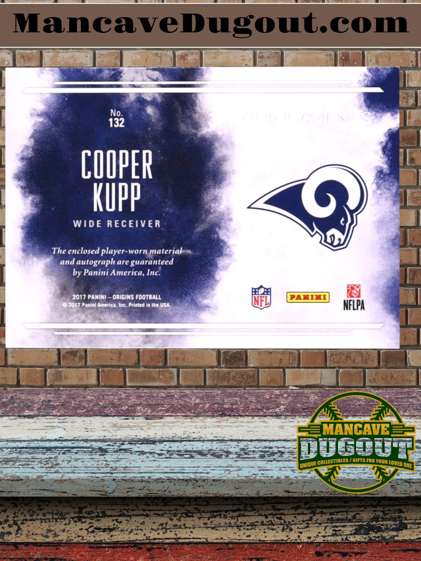 Cooper Kupp 2017 Panini Origins #132 Jersey Autograph RC