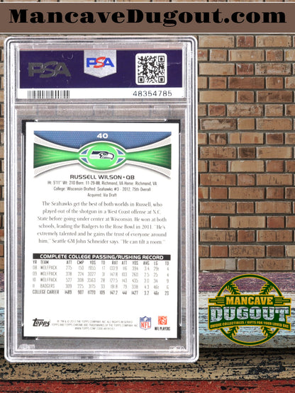 Russell Wilson 2012 Topps Chrome #40 RC (PSA 9)