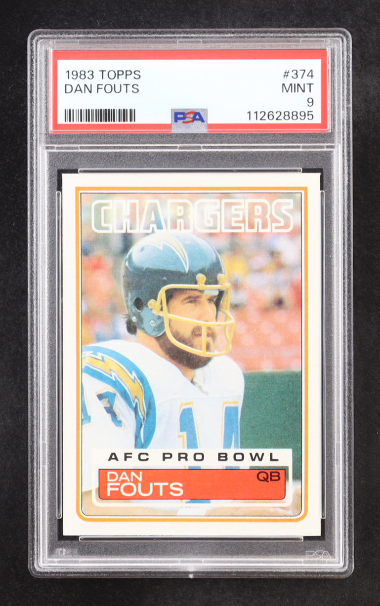 Dan Fouts 1983 Topps #374 DP PB (PSA 9)