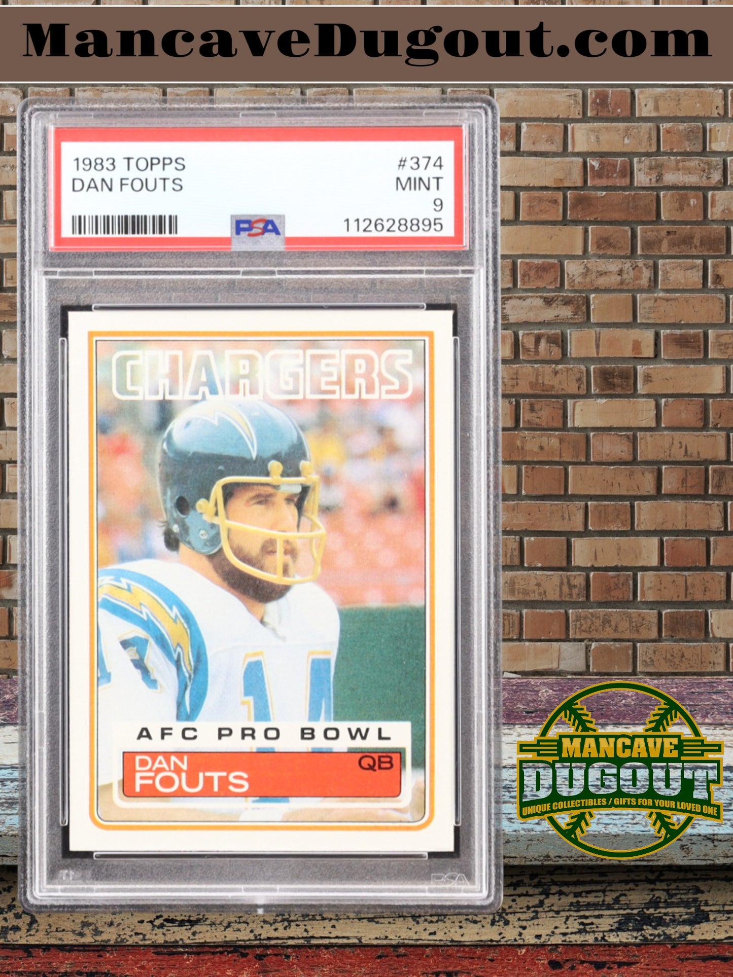 Dan Fouts 1983 Topps #374 DP PB (PSA 9)