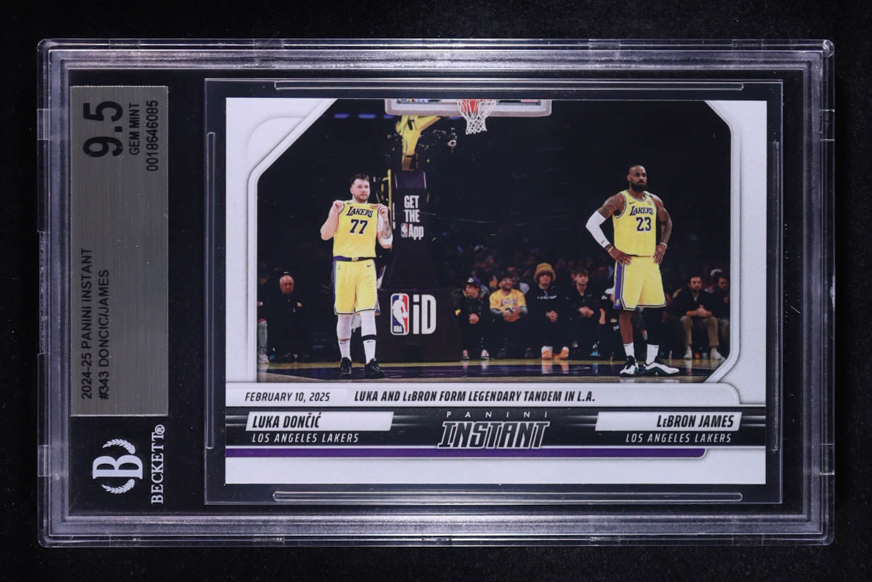 LeBron James / Luka Doncic 2024-25 Panini Instant #343 (BGS 9.5)