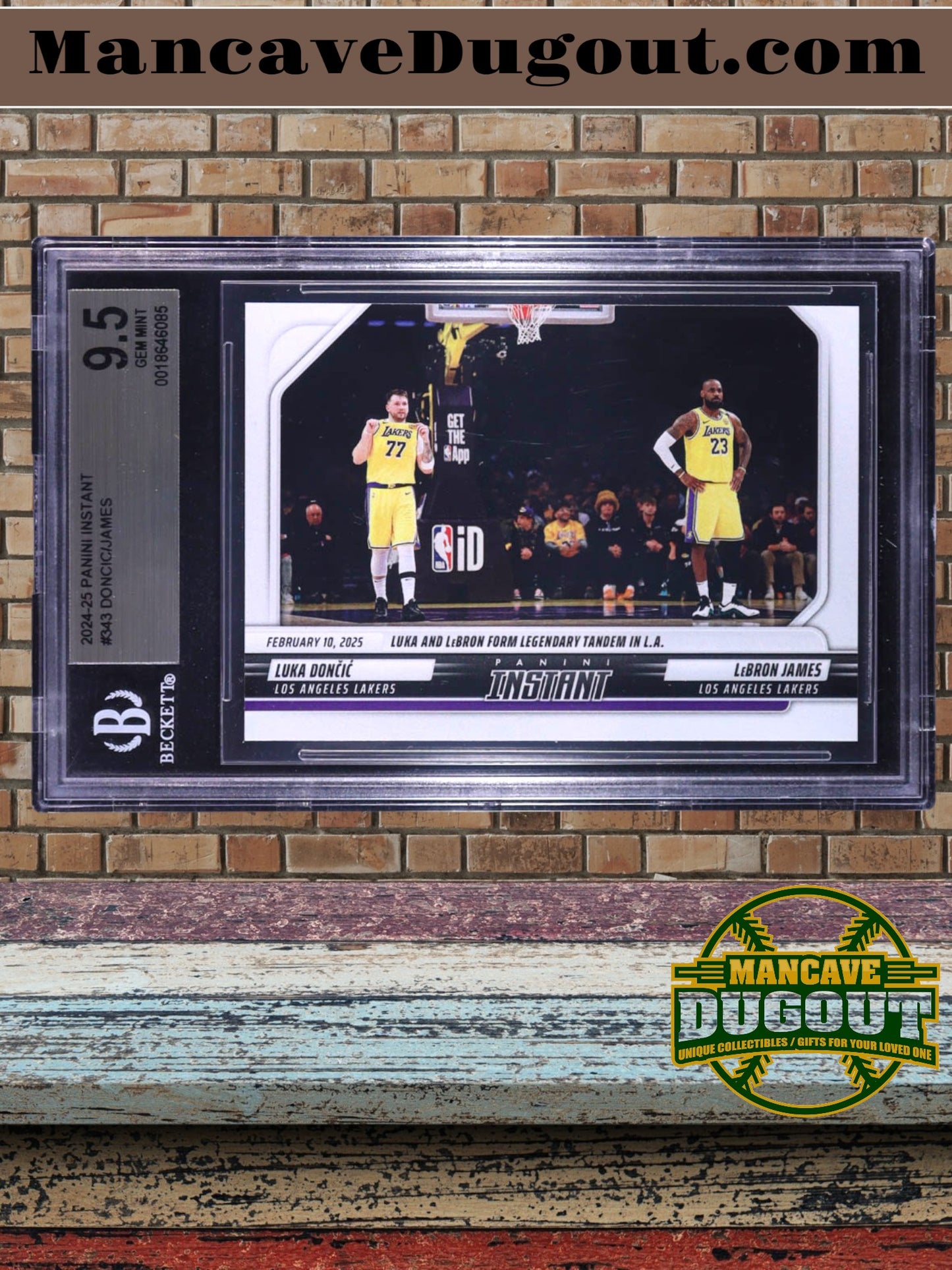 LeBron James / Luka Doncic 2024-25 Panini Instant #343 (BGS 9.5)