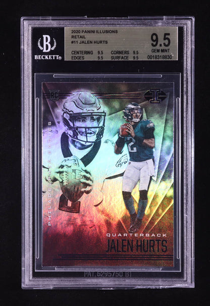 Jalen Hurts 2020 Panini Illusions Retail #11 RC (BGS 9.5)