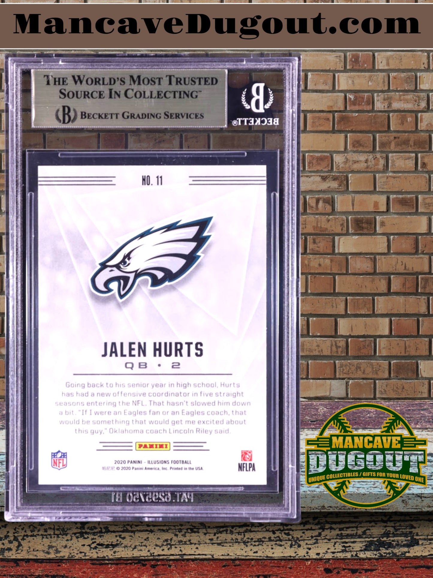 Jalen Hurts 2020 Panini Illusions Retail #11 RC (BGS 9.5)