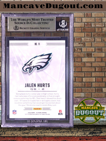 Jalen Hurts 2020 Panini Illusions Retail #11 RC (BGS 9.5)