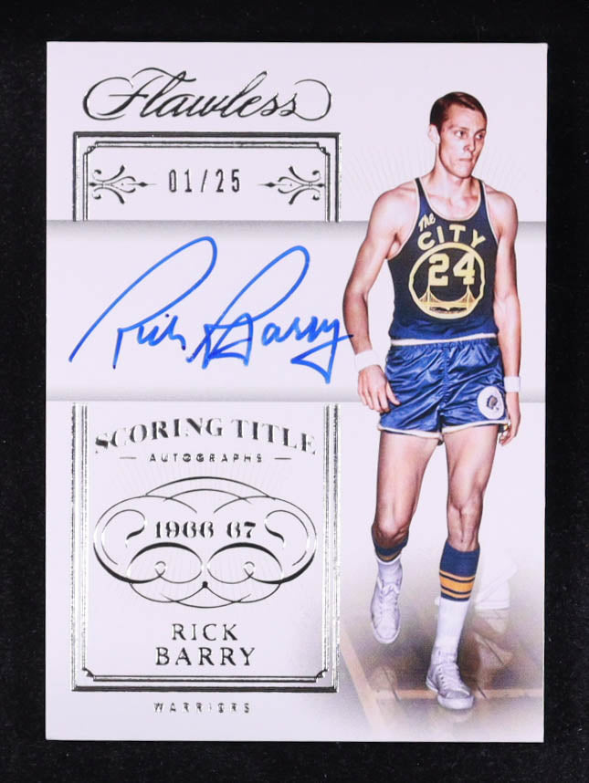 Rick Barry 2023-24 Panini Flawless Flawless Scoring Title Autographs #18 #01/25