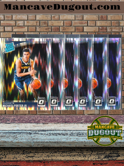 Lot Of (6) Michael Porter Jr. 2018-19 Donruss Optic Shock #182 RR RC