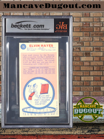 Elvin Hayes 1969–70 Topps #75 Rookie Card – BVG 4.5 – Hall of Fame RC