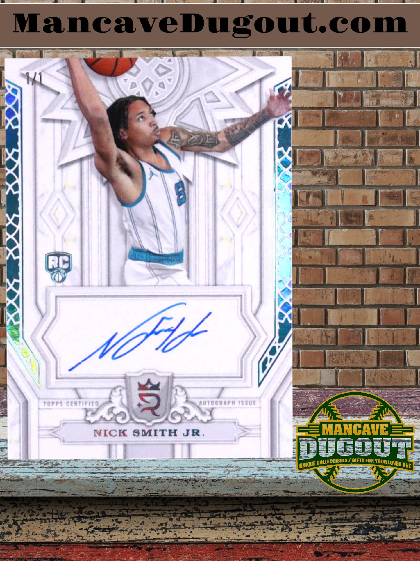 Nick Smith Jr. 2023-24 Topps Royalty Pursuit of Greatness Signatures Platinum #POGNS RC #1/1