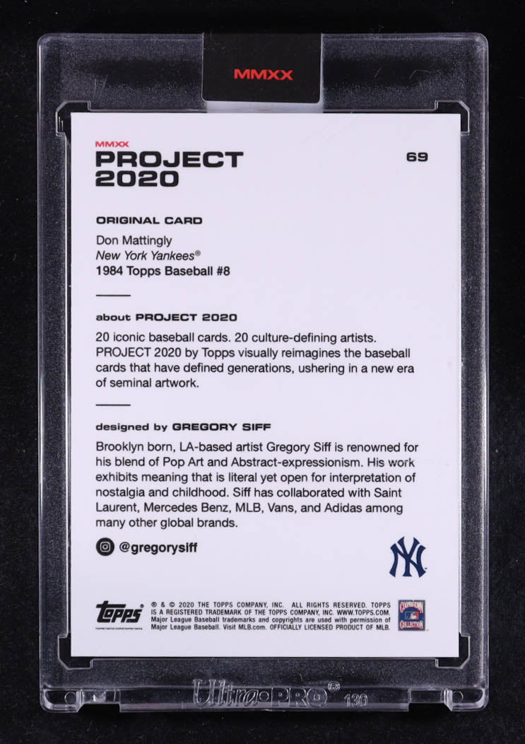 Don Mattingly 2020 Topps Project 2020 #69 / Gregory Siff