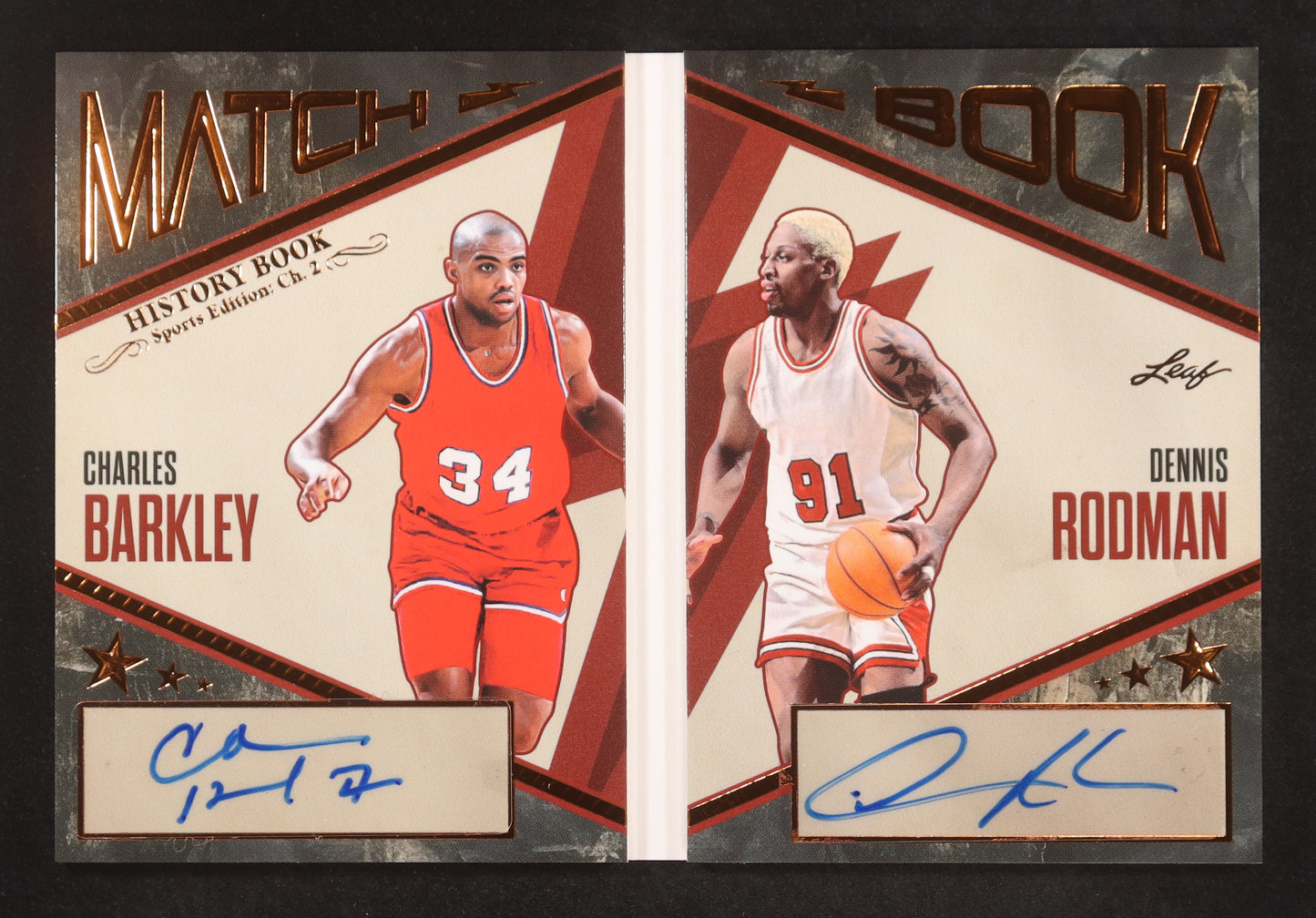 Charles Barkley / Dennis Rodman - 2025 Leaf History Book – Sports Edition (Chap. 2)#MB6 #6/12