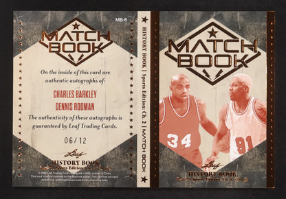 Charles Barkley / Dennis Rodman - 2025 Leaf History Book – Sports Edition (Chap. 2)#MB6 #6/12