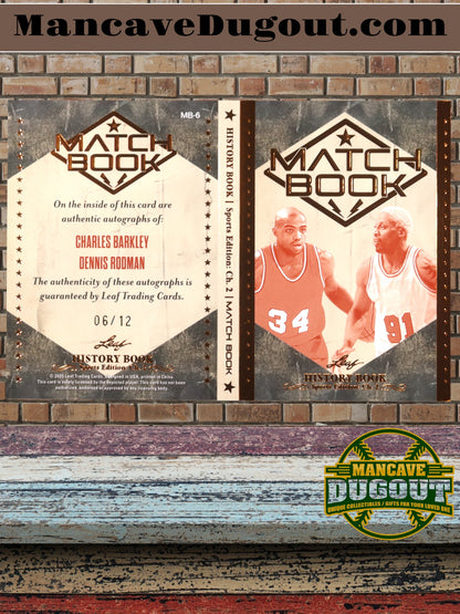 Charles Barkley / Dennis Rodman - 2025 Leaf History Book – Sports Edition (Chap. 2)#MB6 #6/12