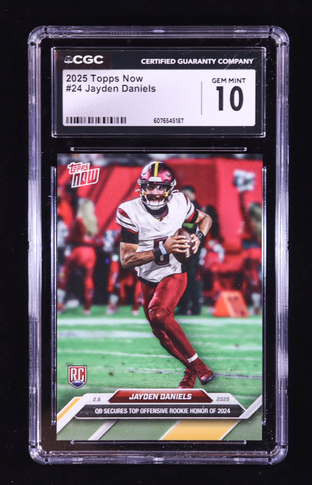 Jayden Daniels 2025 Topps Now #24 RC (CGC 10) - Rookie Card