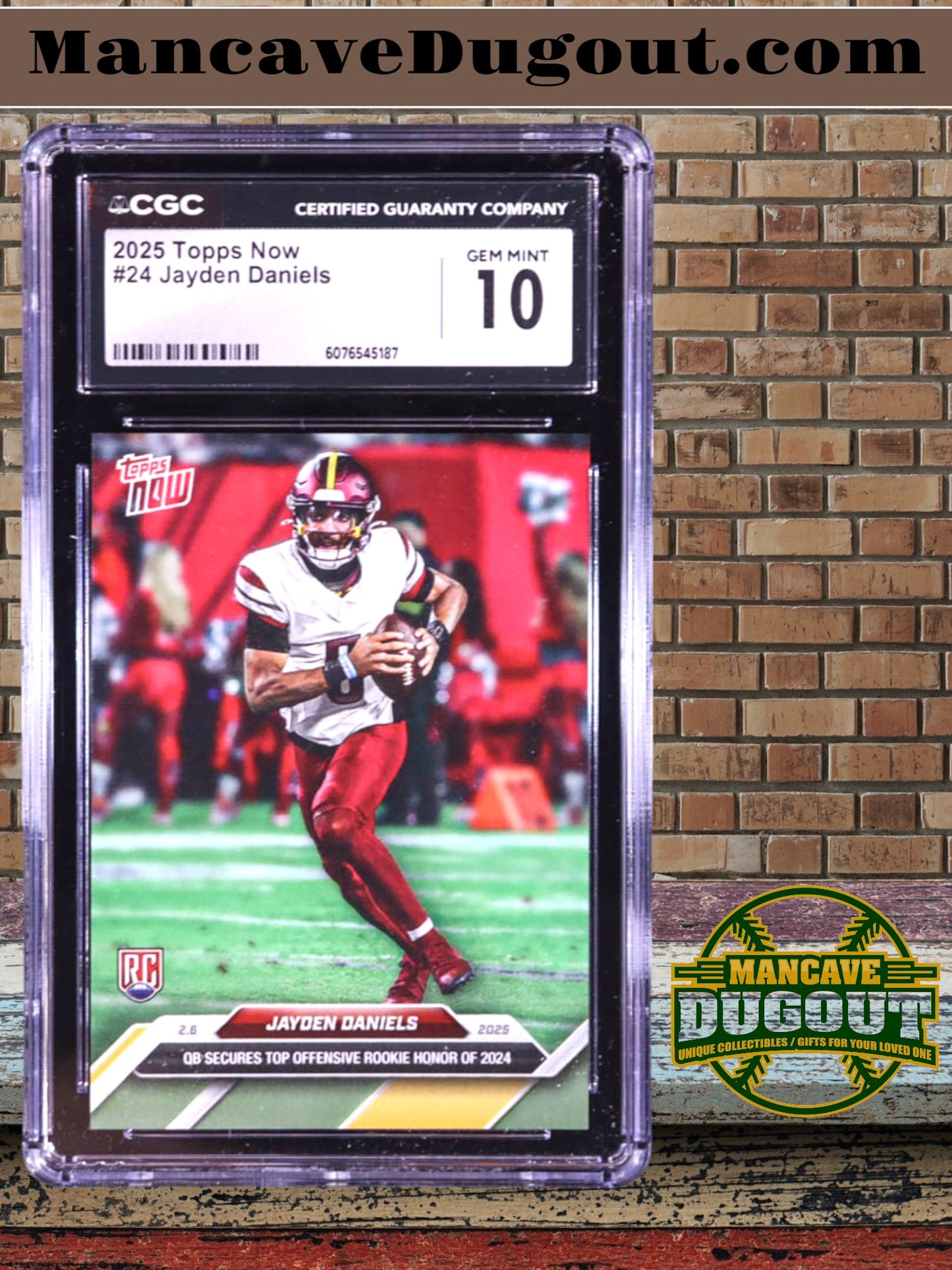 Jayden Daniels 2025 Topps Now #24 RC (CGC 10) - Rookie Card