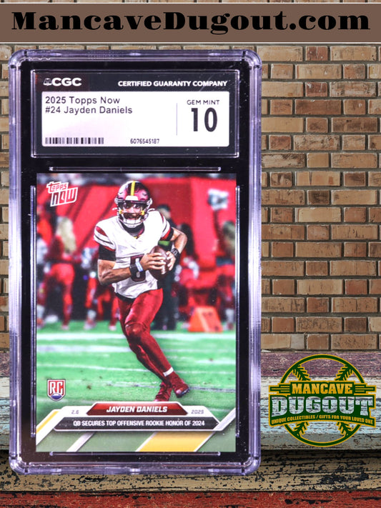 Jayden Daniels 2025 Topps Now #24 RC (CGC 10) - Rookie Card