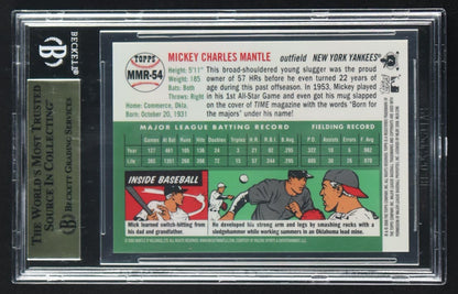 Mickey Mantle 2008 Topps Factory Set Mickey Mantle Blue #MMR54 (BGS 9.5)