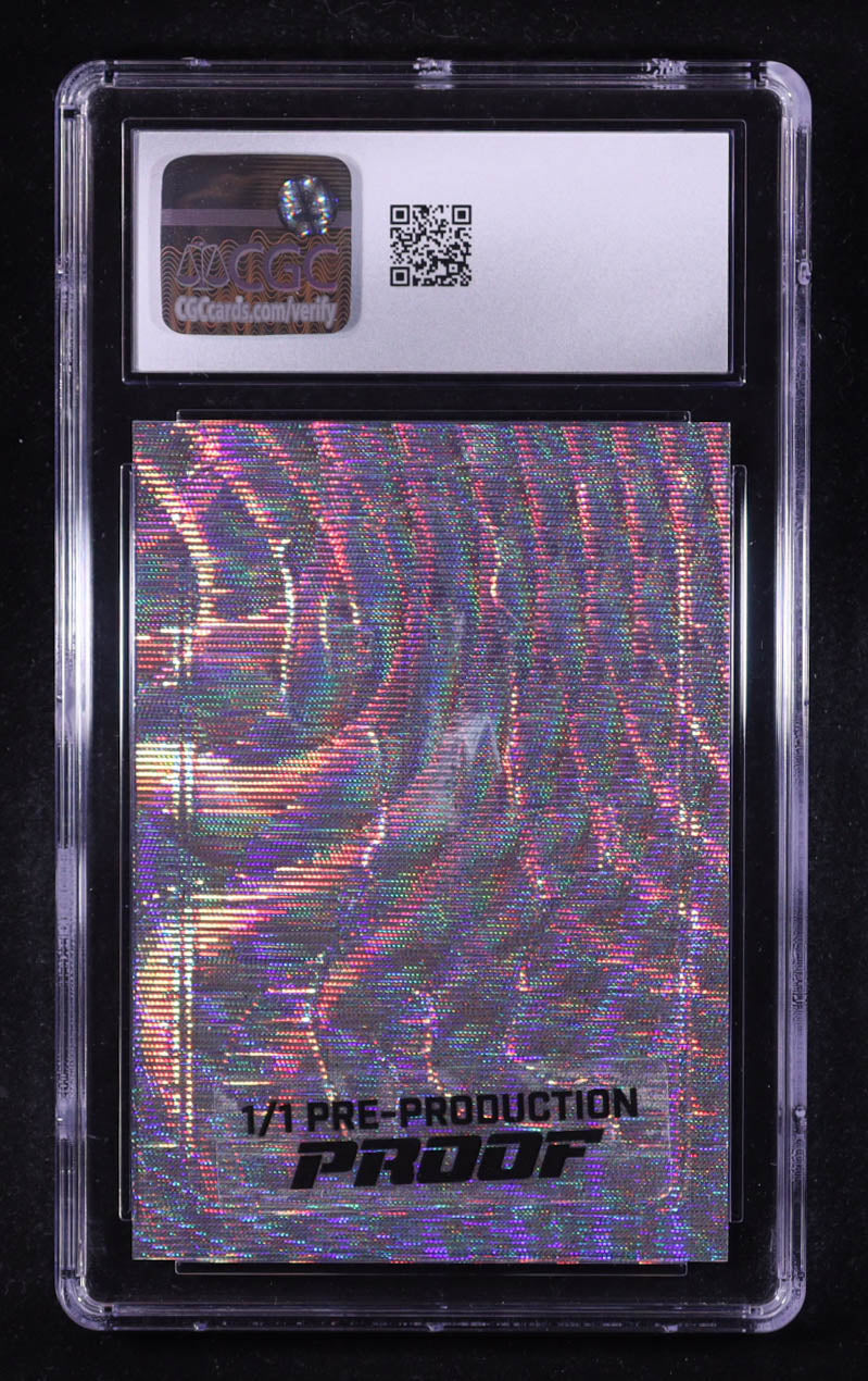 Bijan Robinson 2023 Leaf Pro Set Metal Wave Fire Pre-Production Proof #71 RC #1/1 (CGC 10)