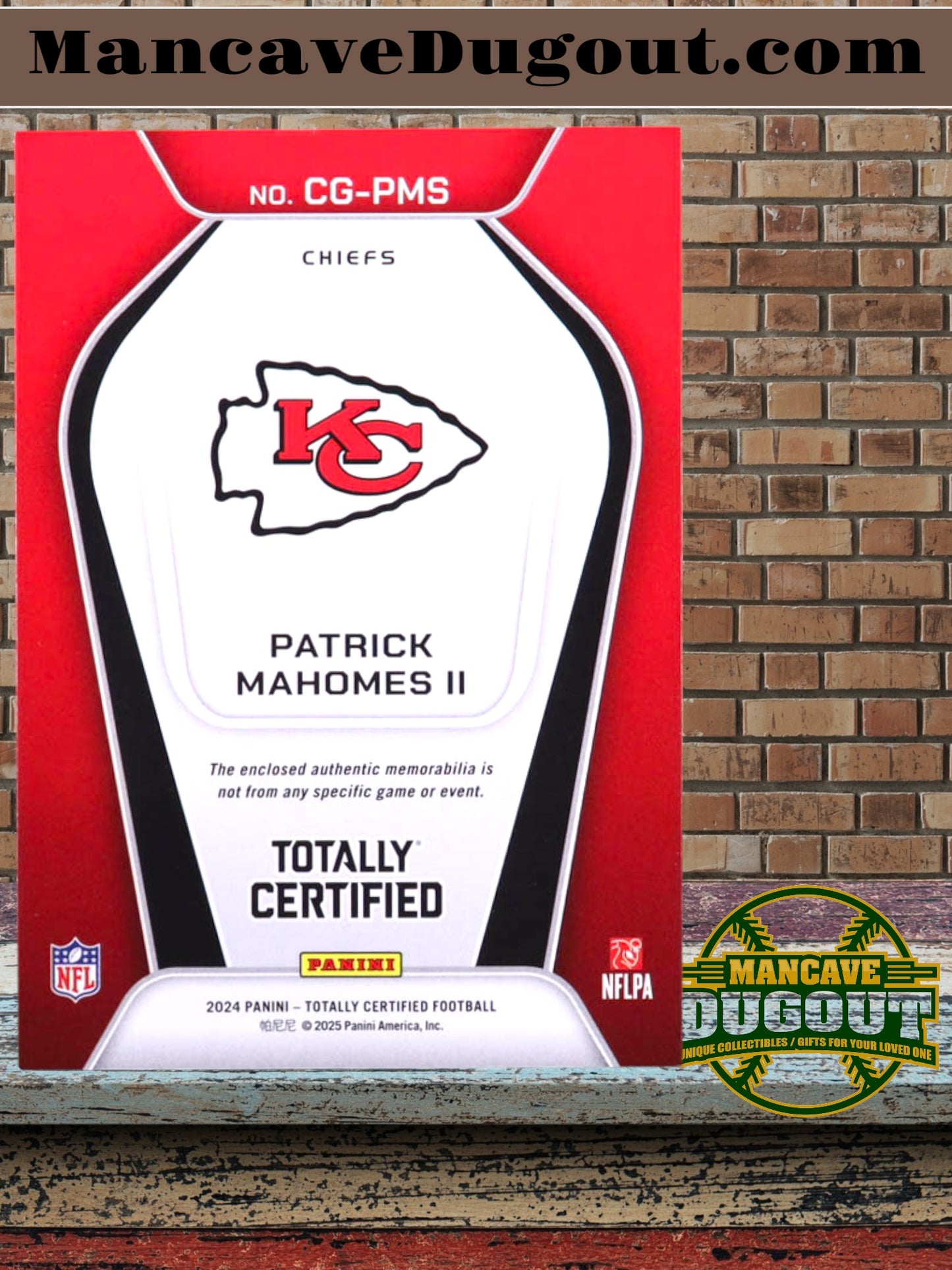 2024 Panini Totally Certified - Certified Gamers Patrick Mahomes II #CG-PMS