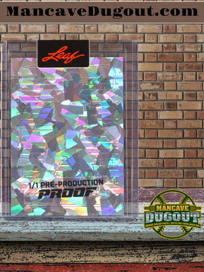 John Elway – Leaf Pro Set - Crystal Purple Pre Production Proof – #NNO - One of One (1/1) — Still Leaf Sealed