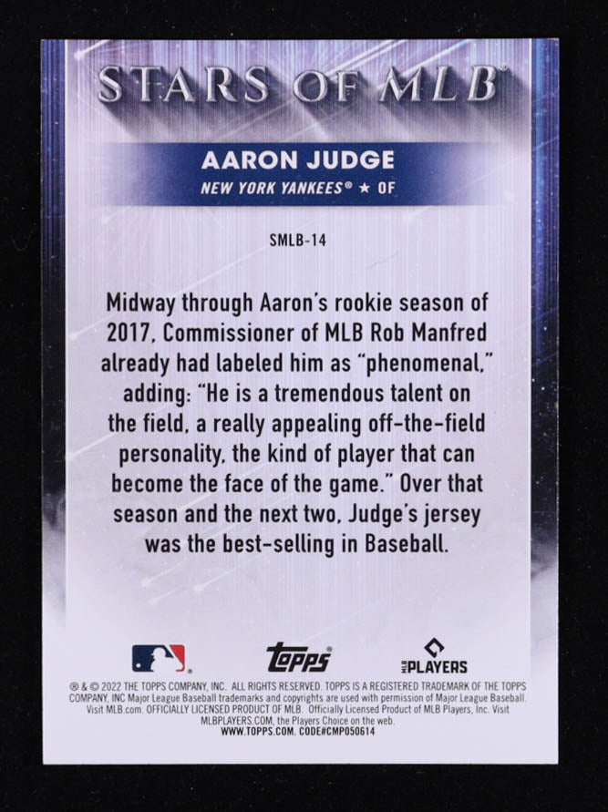 Aaron Judge – 2022 Topps Stars of MLB #SMLB14