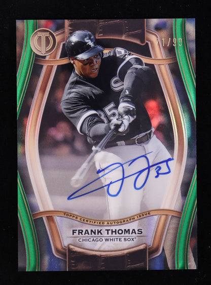Frank Thomas 2025 Topps Tribute Pillars of the Game Autographs Green #PTGAFT #71/99
