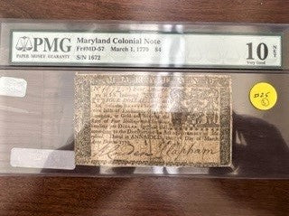 1770 Maryland Colonial Note