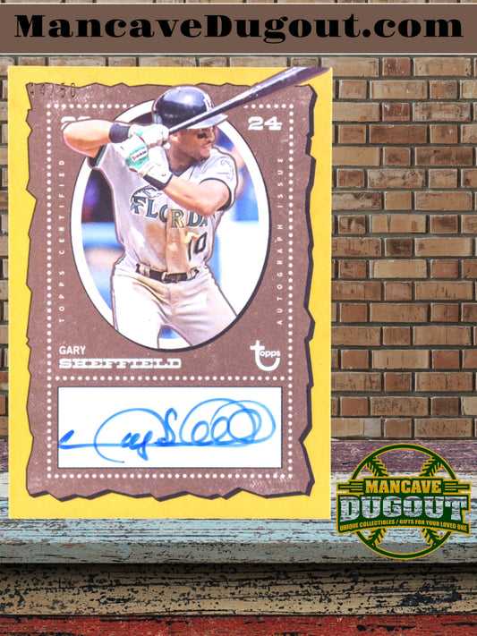 Gary Sheffield 2024 Topps Brooklyn Collection - Autographs Gold – ACGSH - # 44/50