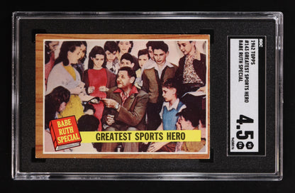 Babe Ruth - 1962 Topps #143 - Special 9- “Greatest Sports Hero” – SGC 4.5