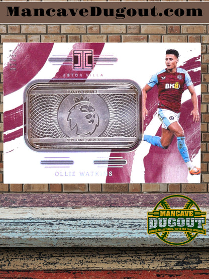 Ollie Watkins – 2023 24 Panini Impeccable EPL - Logo Silver Parallel #9 — Serial #32/37