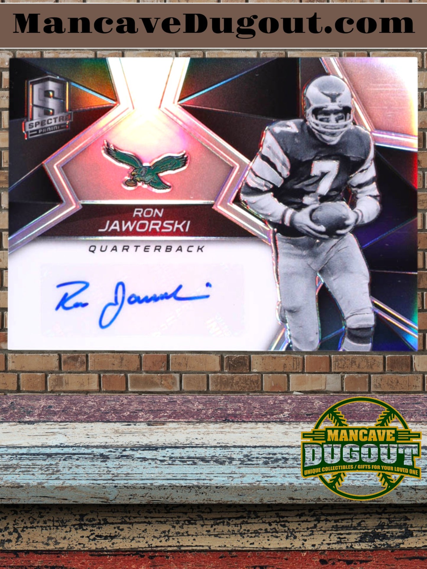 2017 Panini Spectra – Ron Jaworski Signatures #30 (#46/99)