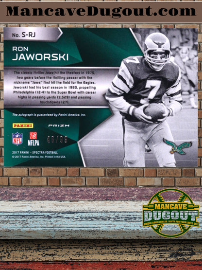2017 Panini Spectra – Ron Jaworski Signatures #30 (#46/99)