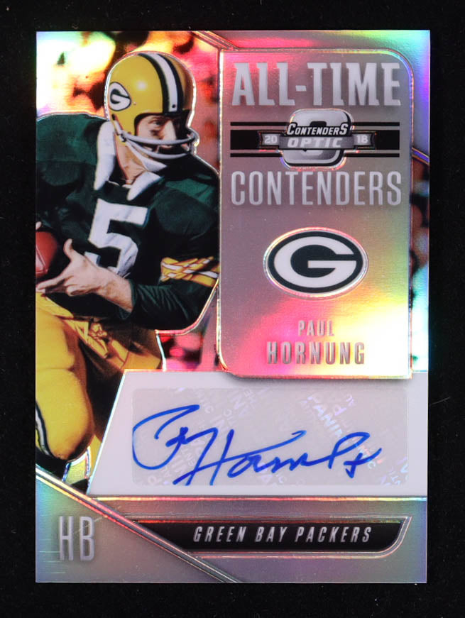 Paul Hornung 2018 Panini Contenders Optic All Time Contenders Autographs #19