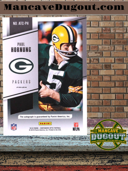 Paul Hornung 2018 Panini Contenders Optic All Time Contenders Autographs #19