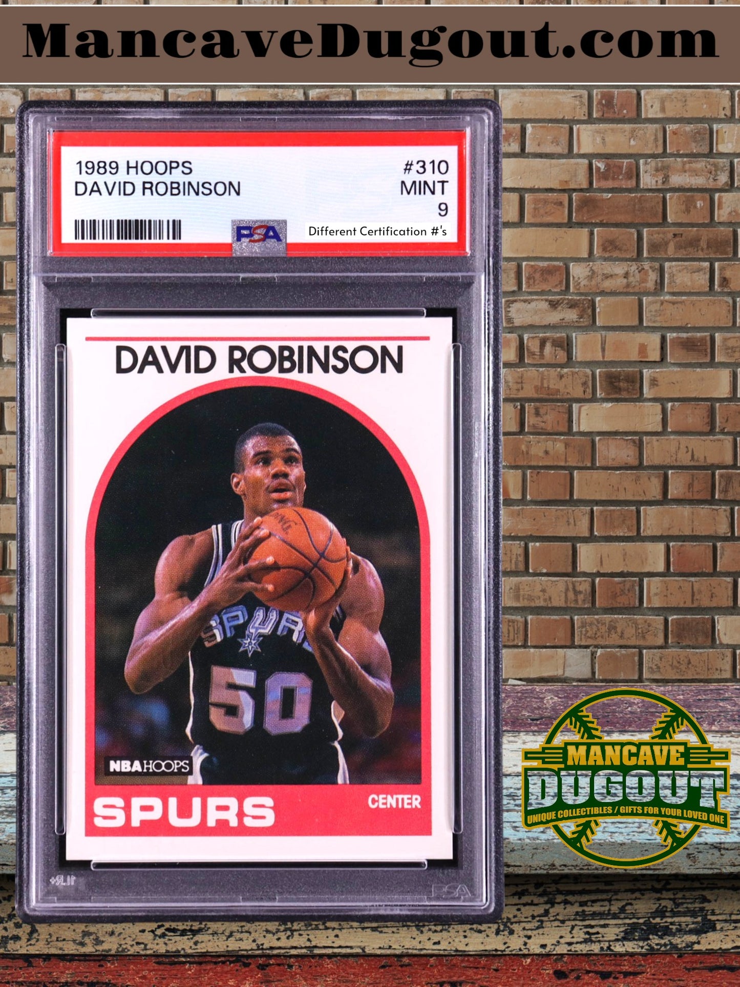 1989–90 Hoops David Robinson #310 IA (PSA 9)