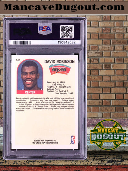1989–90 Hoops David Robinson #310 IA (PSA 9)