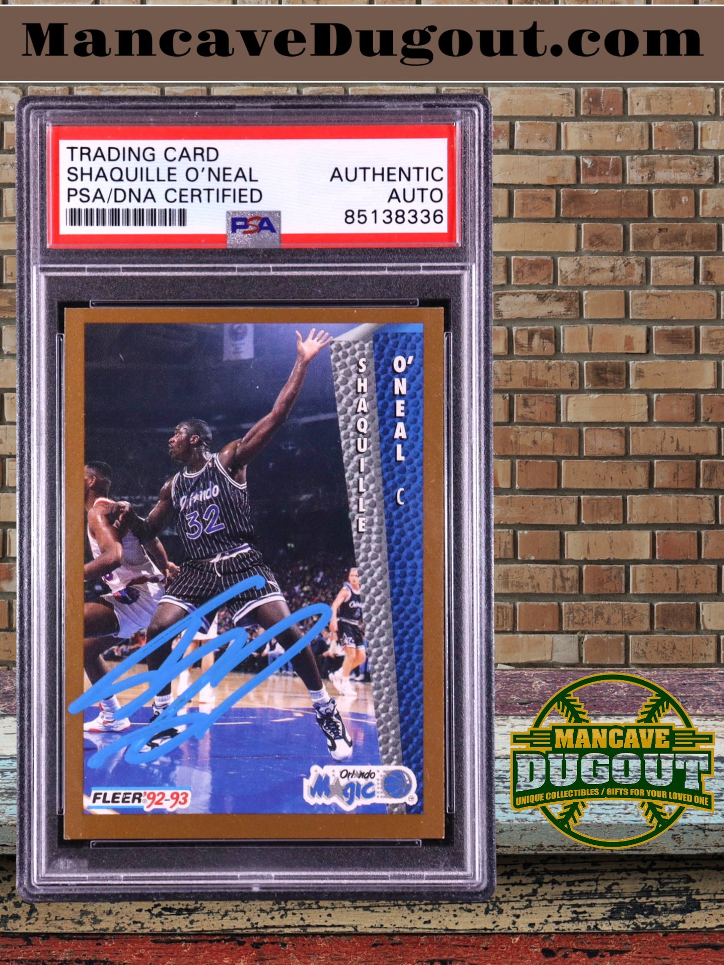 Shaquille O’Neal Signed 1992–93 Fleer #401 RC (PSA)