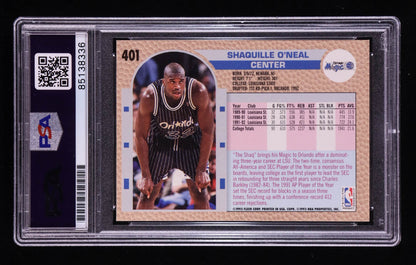 Shaquille O’Neal Signed 1992–93 Fleer #401 RC (PSA)