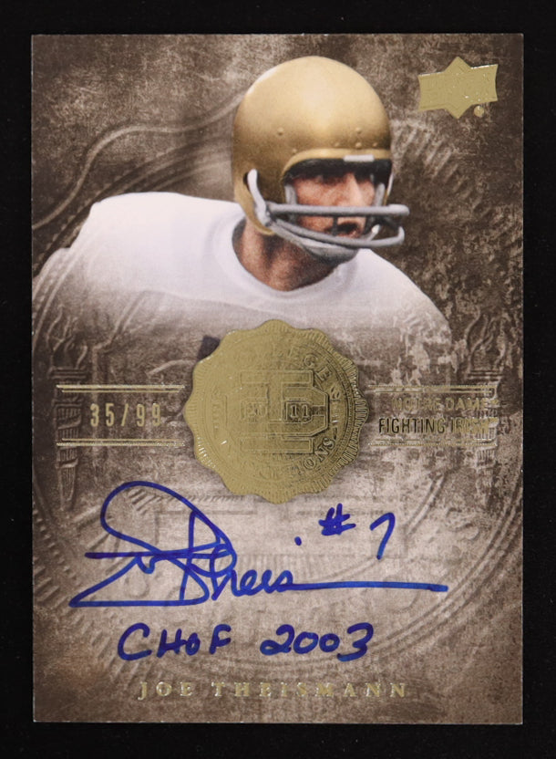 Joe Theismann 2011 Upper Deck College Legends Inscriptions #CIJT No. 35 of 99