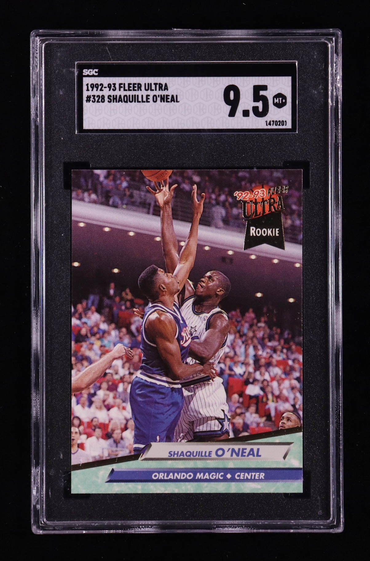 Shaquille O'Neal 1992-93 Fleer Ultra #328 RC (SGC 9.5)