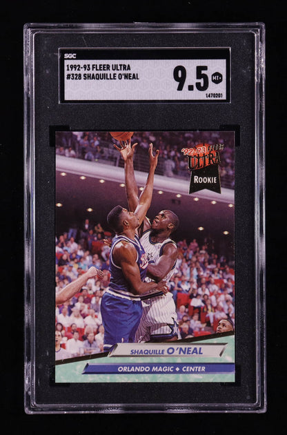 Shaquille O'Neal 1992-93 Fleer Ultra #328 RC (SGC 9.5)