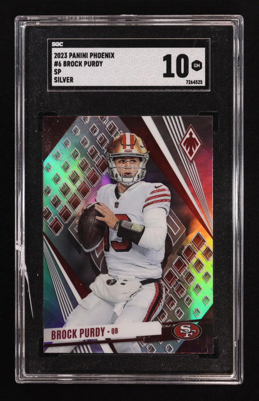 Brock Purdy 2023 Panini Phoenix - SP Silver – Card #6 - SGC 10 Gem Mint